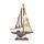 Strand-Souvenir - Segelboot gestreifter Stoff