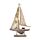 Strand-Souvenir - Segelboot gestreifter Stoff