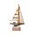 Strand-Souvenir - Segelschiff mit Muscheln und LED-Licht