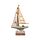 Strand-Souvenir - Segelschiff mit Muscheln und LED-Licht