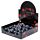 Skulls & Roses Totenkopf dunkles Metall & Gold Schlüsselanhänger