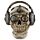 Steam Punk Totenkopf  mit Kopfhörern