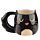 Feline Fine Schwarze Katze geformte Tasse  