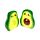 Pedro the Avocado Foodiemals Keramik Salz-& Pfefferstreuer Set