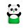 Panda Radiergummi in Minibox