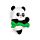 Panda Radiergummi in Minibox