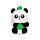Panda Radiergummi in Minibox