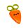 Foodiemals Cecil the Carrot Karotte Kinderschere in Halter