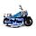 Motorrad Push/Pull Action-Spielzeug