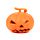 Quetschbarer Gruseliger Pumpkin Kürbis