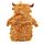 Highland Coo Kuh Wärmeflasche mit Plüsch Hülle 650ml