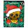Weihnachten Totenkopf metallische Geschenktasche - (L)