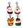 Squidglys Festive Friends Weihnachten Plüschschlüsselanhänger
