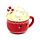 Foodiemals Hot Chocolate Heiße Schokolade Keramikbecher mit Deckel