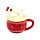 Foodiemals Hot Chocolate Heiße Schokolade Keramikbecher mit Deckel