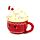 Foodiemals Hot Chocolate Heiße Schokolade Keramikbecher mit Deckel