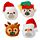Queasy Squeezies Festive Friends Weihnachten Plüsch Quetschtiere Spielzeug