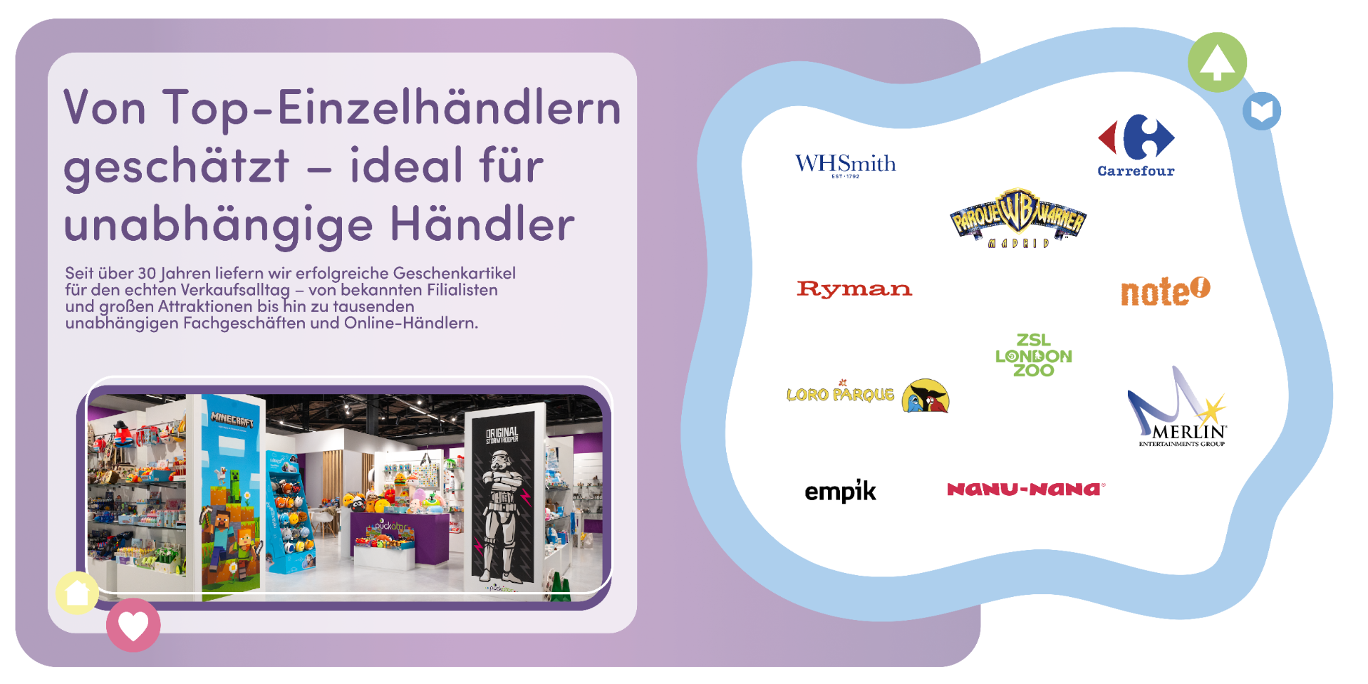 Von Einzelhändlern in Deutschland und Europa geschätzt